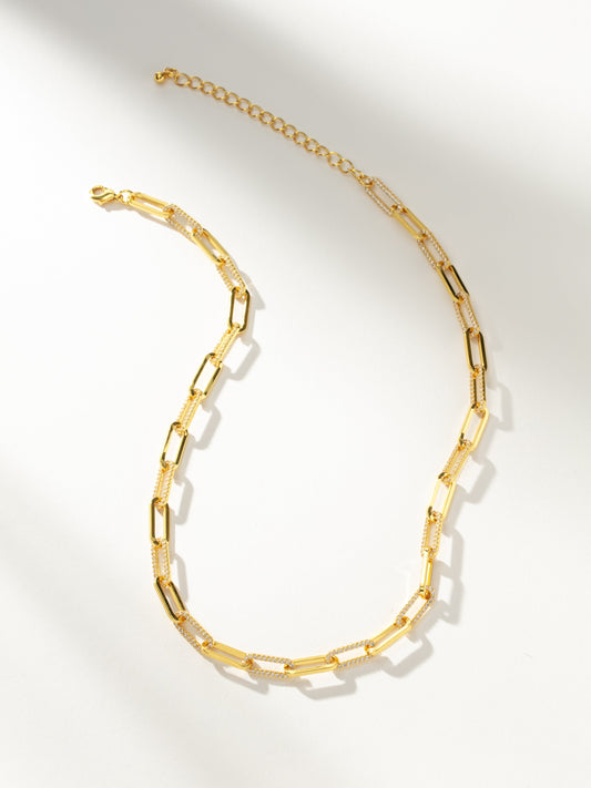 Flashing Lights Chain Necklace | Gold | Product Image | Uncommon James