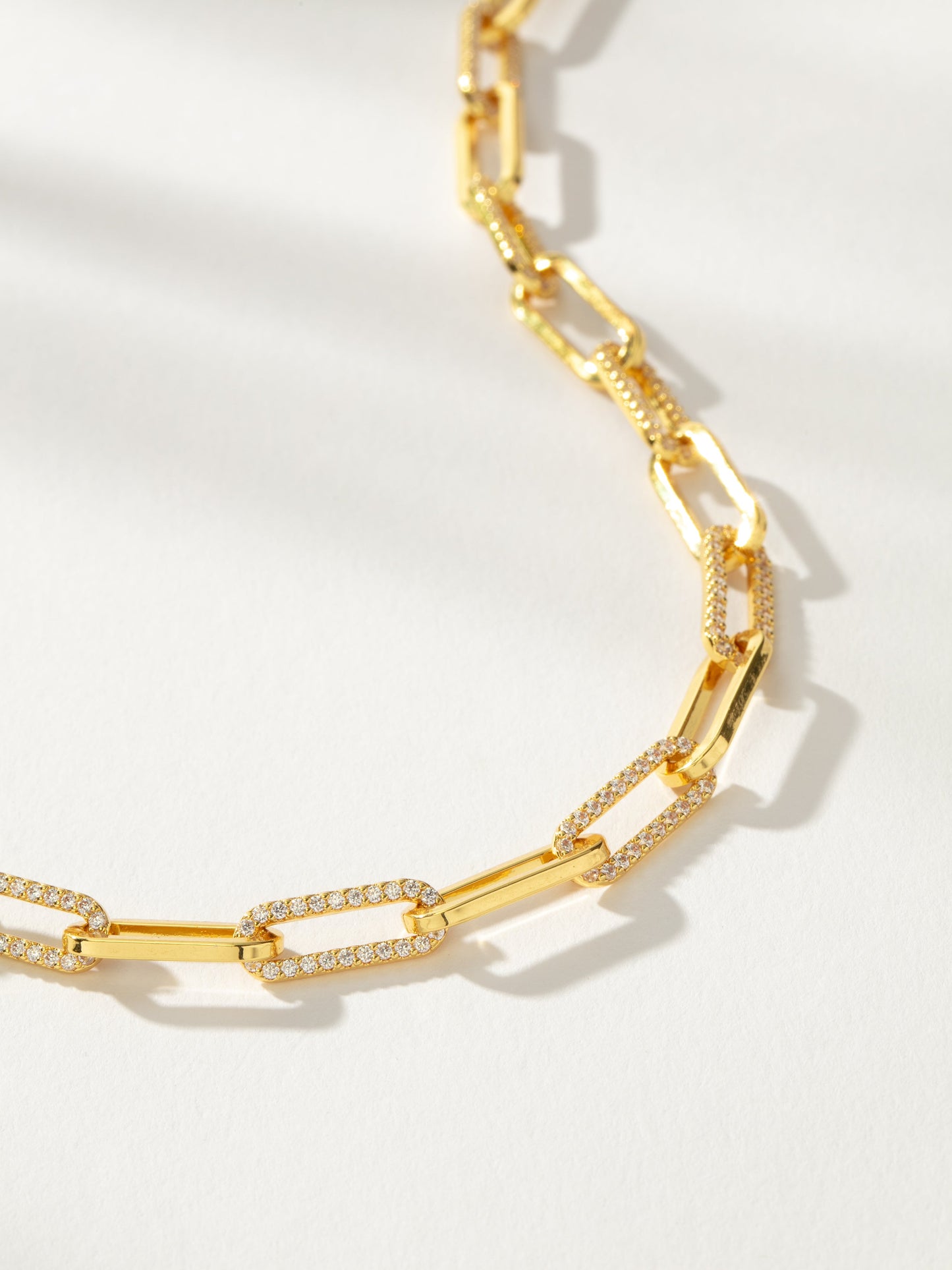 Flashing Lights Chain Necklace | Gold | Product Detail Image | Uncommon James