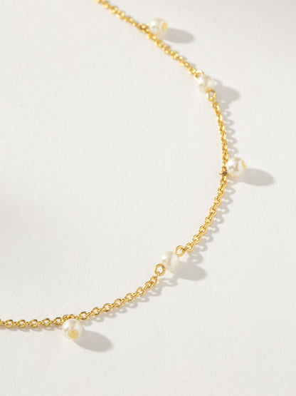 ["Flirty Pearl Necklace ", " Gold ", " Product Detail Image ", " Uncommon James"]