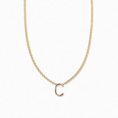["Know Me Necklace ", " Gold C ", " Product Image ", " Uncommon James"]