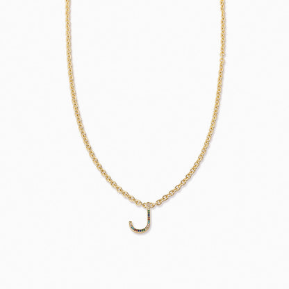 ["Know Me Necklace ", " Gold J  ", " Product Image ", " Uncommon James"]