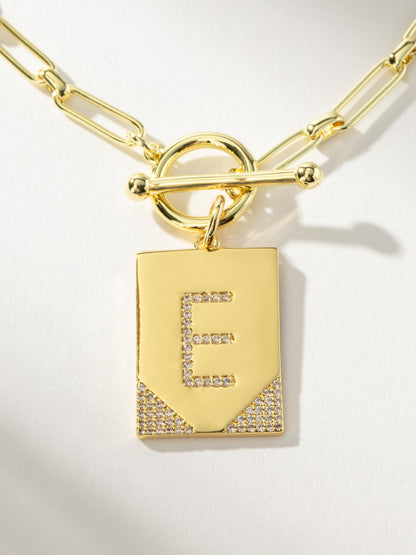 ["Leave Your Mark Chain Necklace ", " Gold E ", " Product Detail Image ", " Uncommon James"]