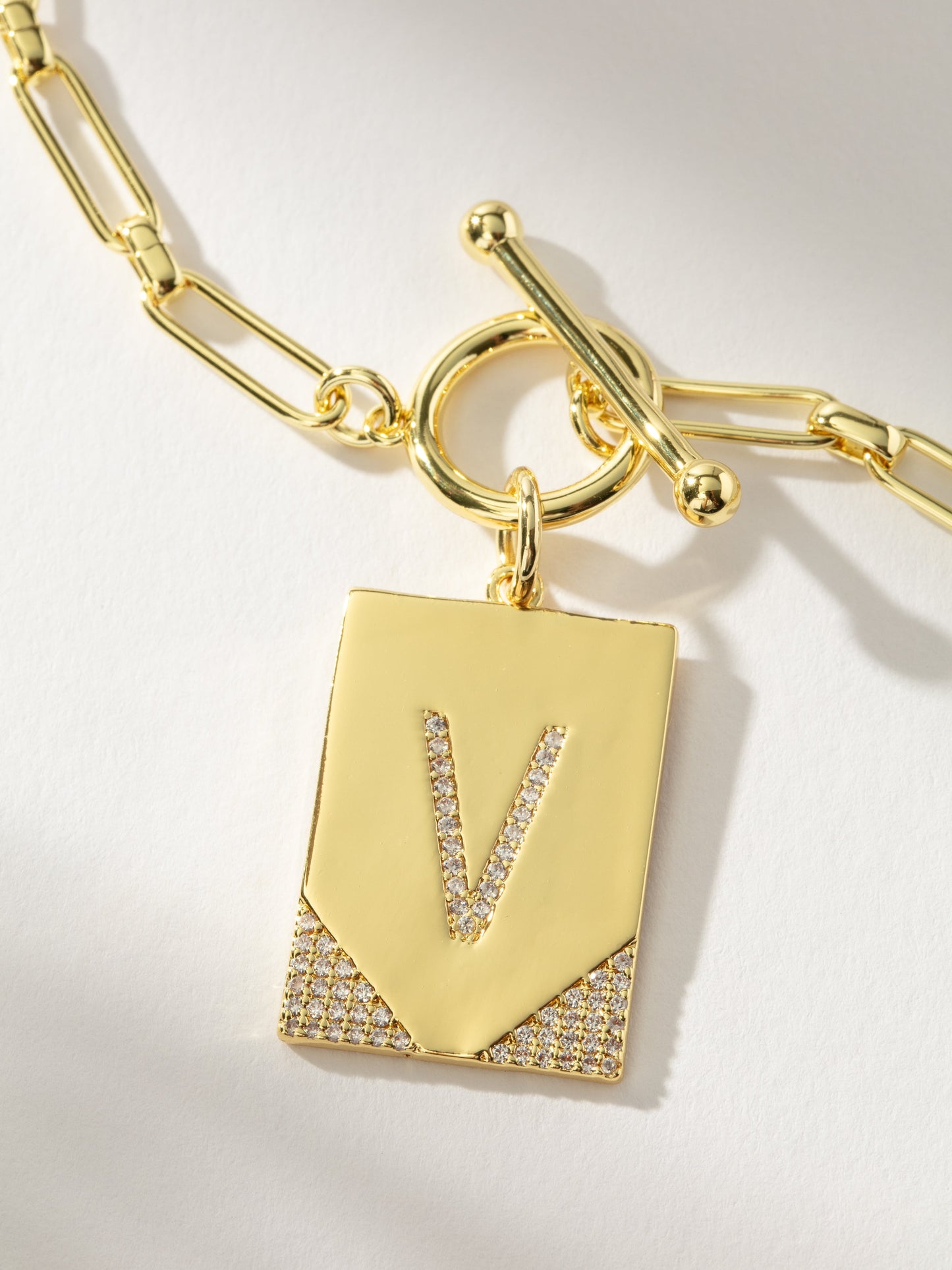 Leave Your Mark Chain Necklace | Gold V | Product Detail Image | Uncommon James