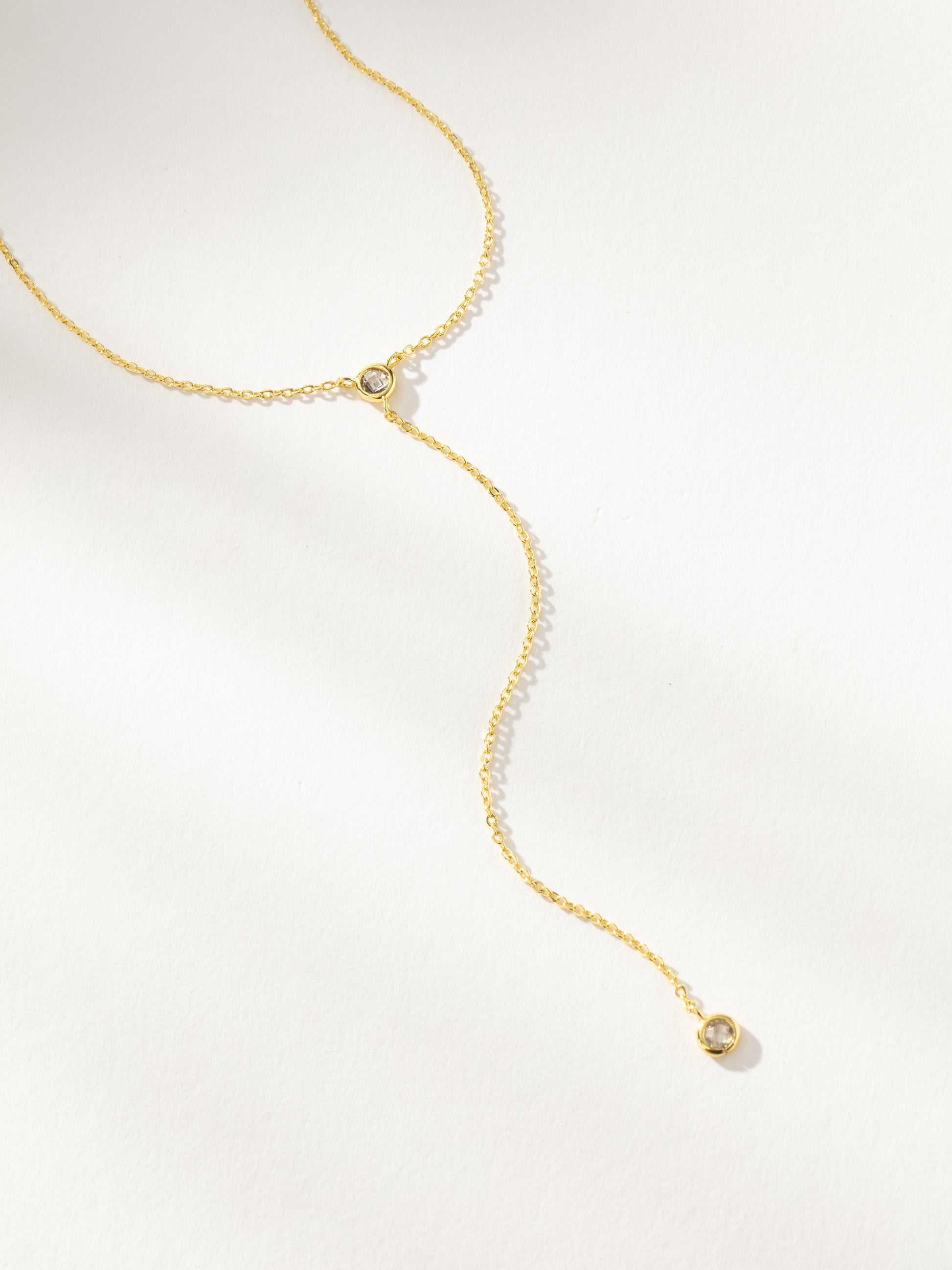 Little Things Lariat Necklace | Gold | Product Detail Image | Uncommon James