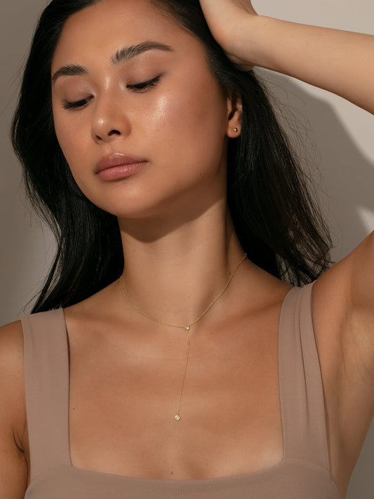 Little Things Lariat Necklace | Gold | Product Image | Uncommon James
