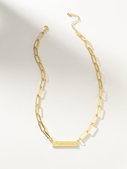 Love Life Necklace | Gold | Product Image | Uncommon James