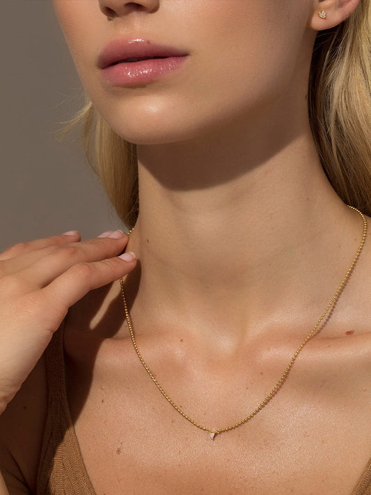 Love Triangle Necklace | Gold | Product Image | Uncommon James