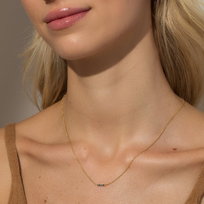 ["Midnight Necklace ", " Gold ", " Model Image ", " Uncommon James"]