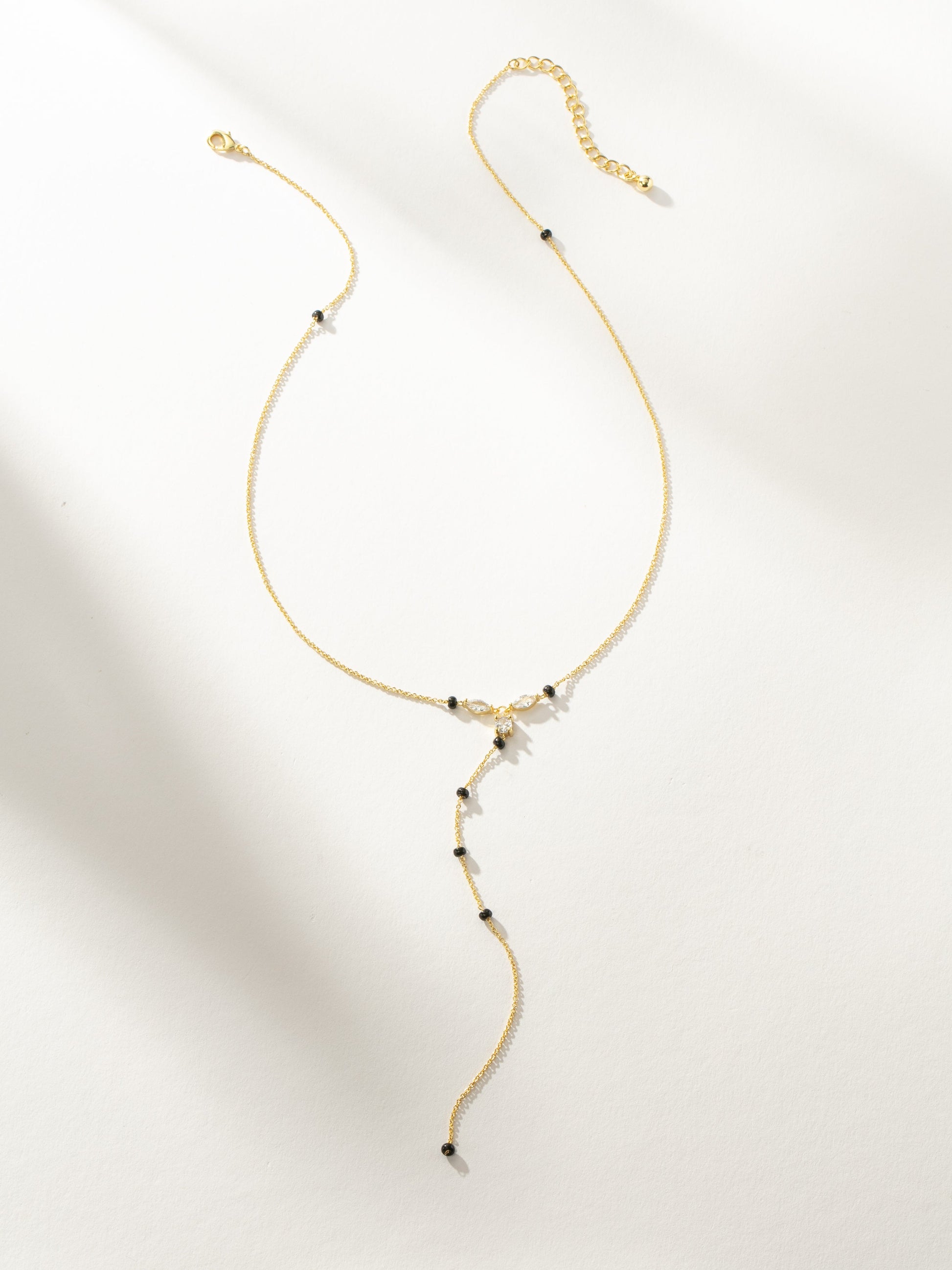 Nightlife Lariat Necklace | Gold | Product Image | Uncommon James