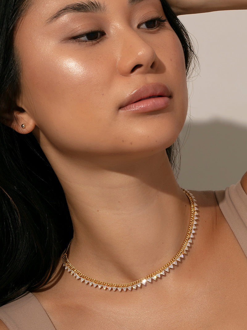 Old Money Necklace | Gold | Model Image | Uncommon James