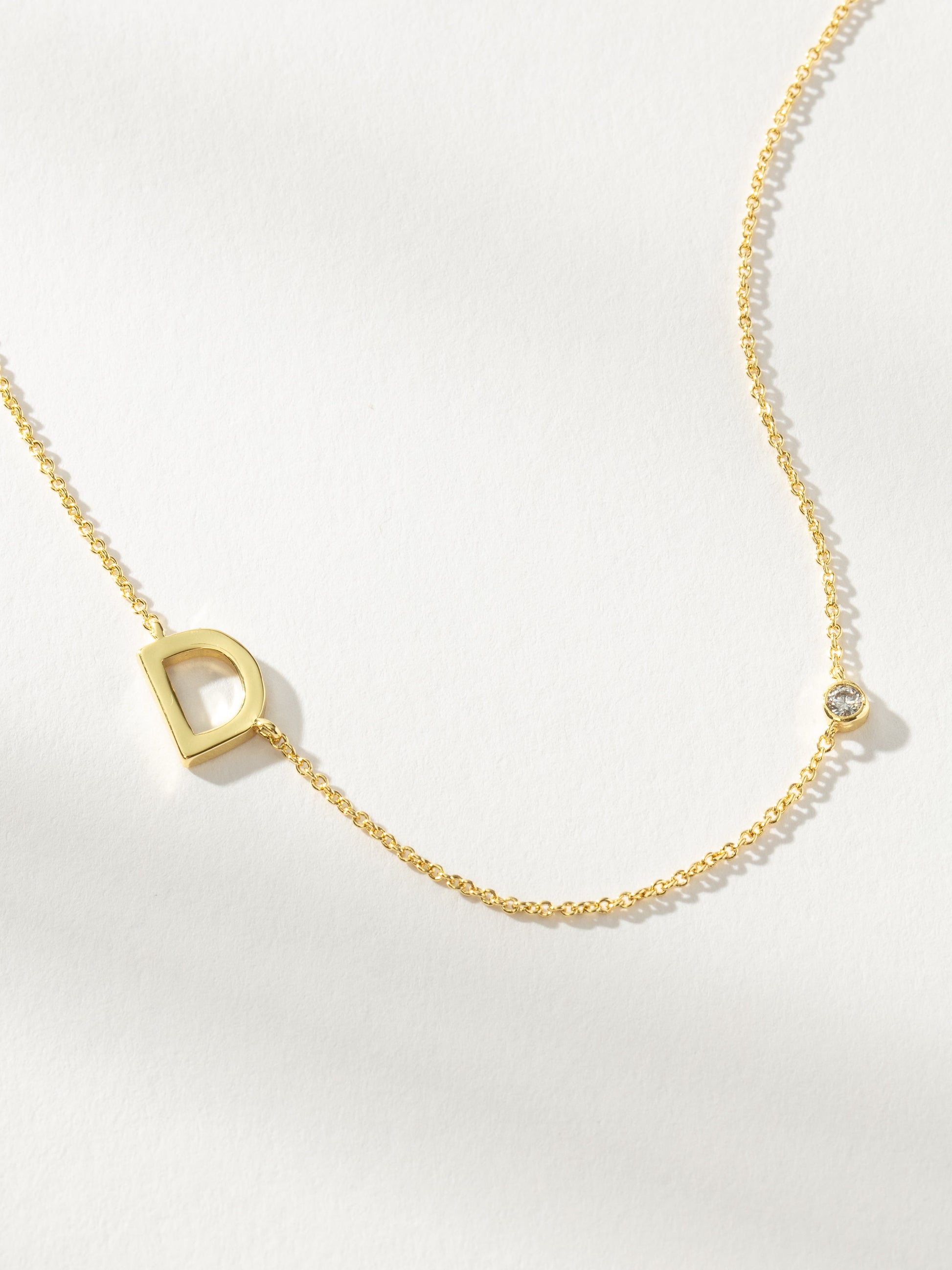 Personalized Touch Necklace | Gold D | Product Image | Uncommon James
