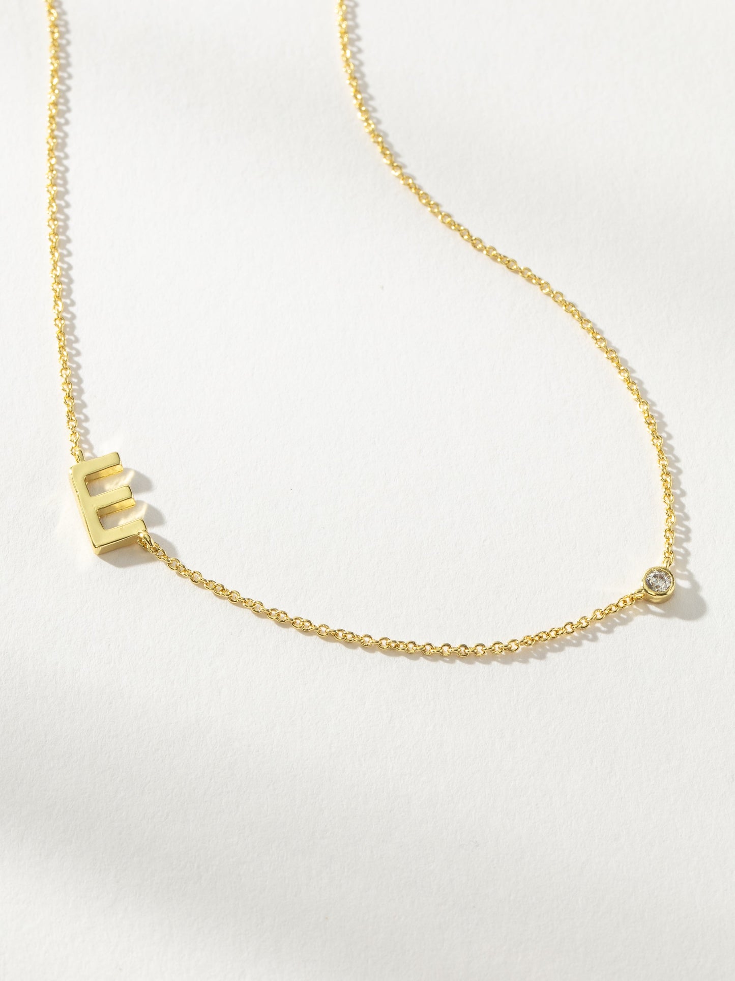 Personalized Touch Necklace | Gold E | Product Image | Uncommon James