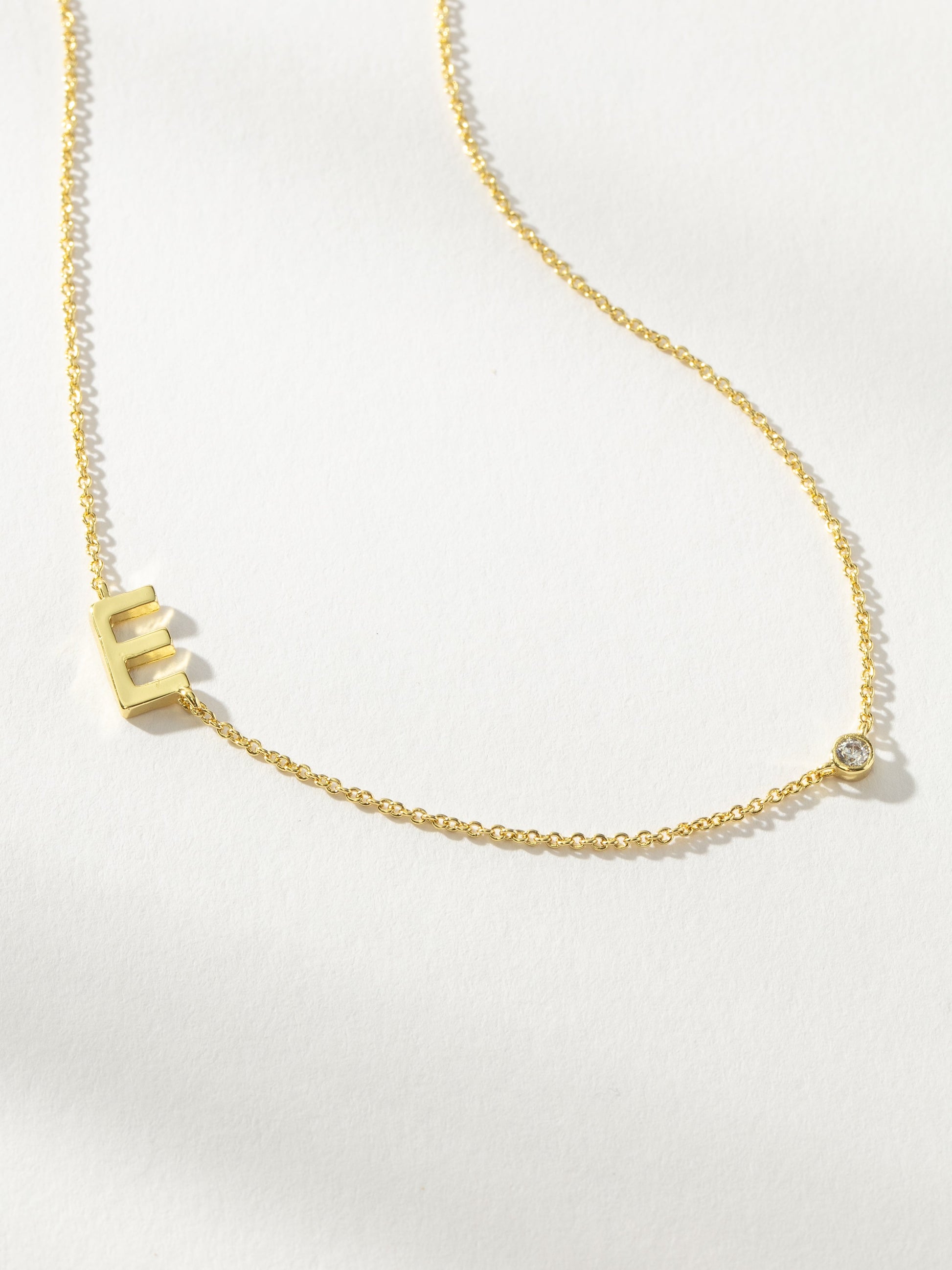 Personalized Touch Necklace | Gold E | Product Image | Uncommon James