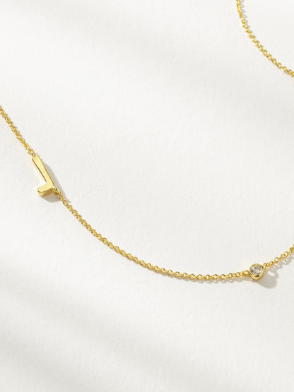 ["Personalized Touch Necklace ", " Gold J ", " Product Image ", " Uncommon James"]