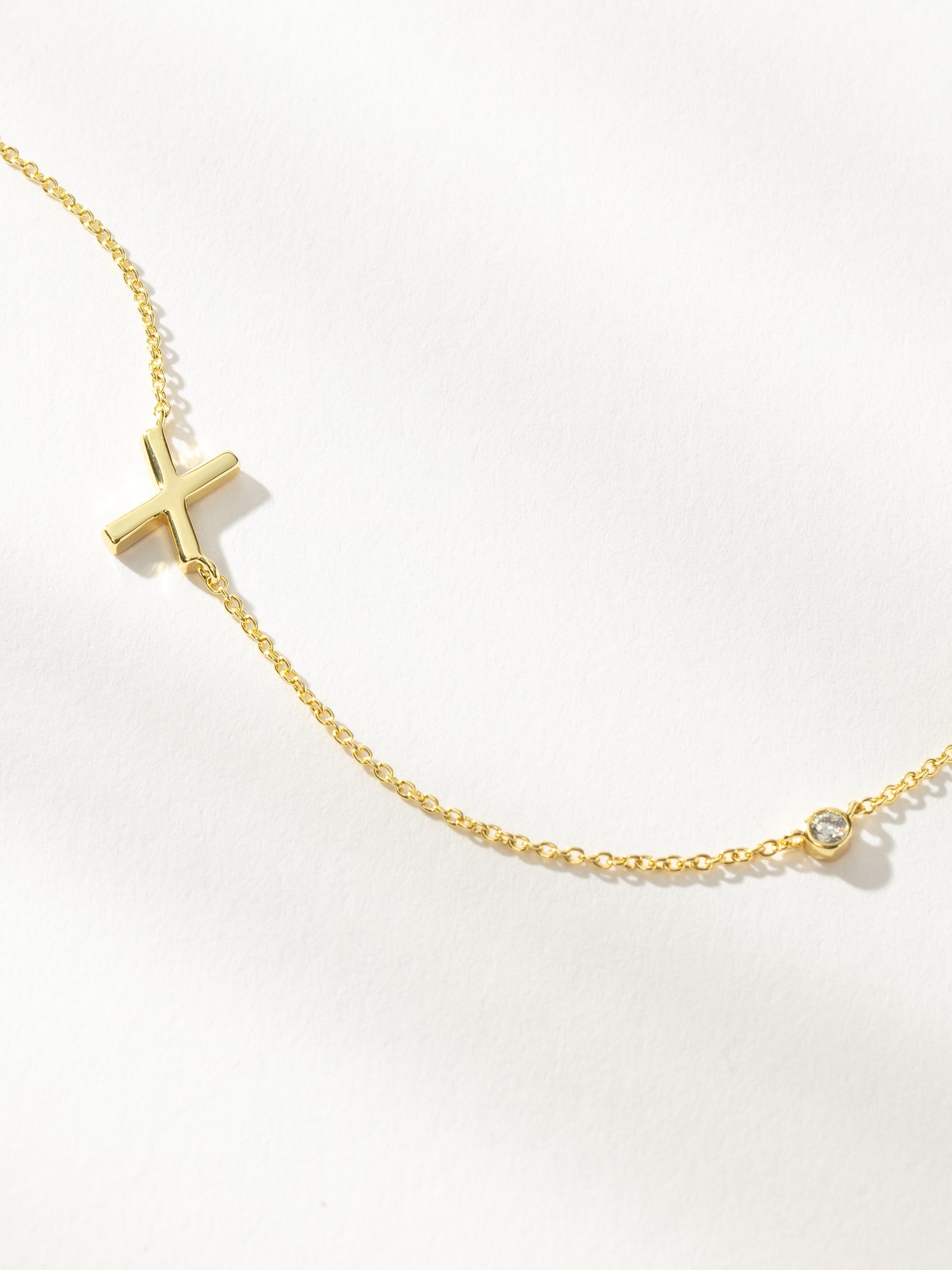 Personalized Touch Necklace | Gold X | Product Image | Uncommon James