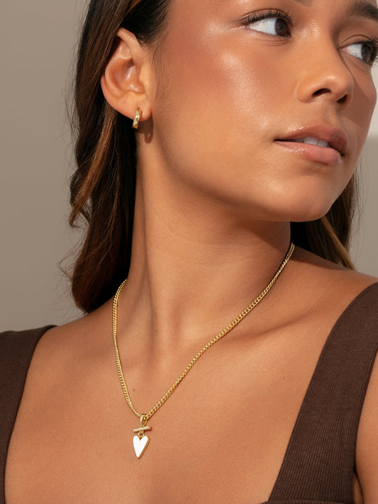 Pure Heart Necklace | Gold | Product Detail Image | Uncommon James