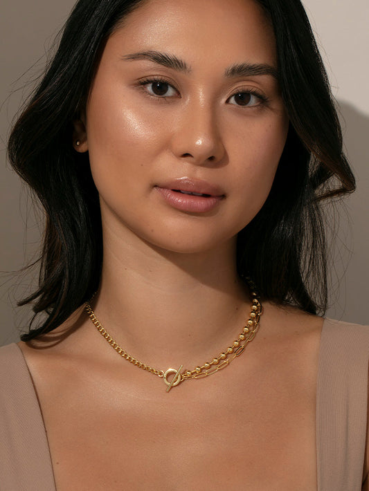 Three's a Party Chain Necklace | Gold | Product Image | Uncommon James