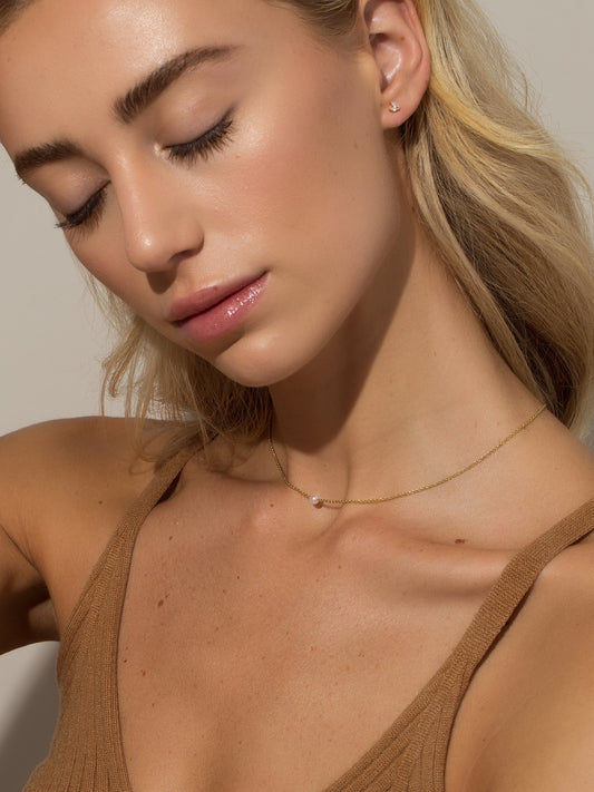 Timeless Pearl Necklace | Gold | Product Detail Image | Uncommon James