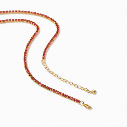 ["Touch of Pink Necklace ", " Gold ", " Product Detail Image 2 ", " Uncommon James"]
