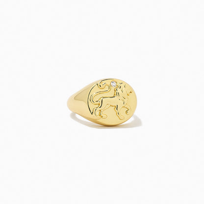 ["Zodiac Ring ", " Gold LEO ", " Product Image ", " Uncommon James"]