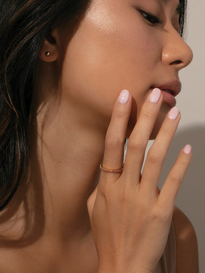 ["Touch of Pink Ring ", " Gold ", " Model Image ", " Uncommon James"]