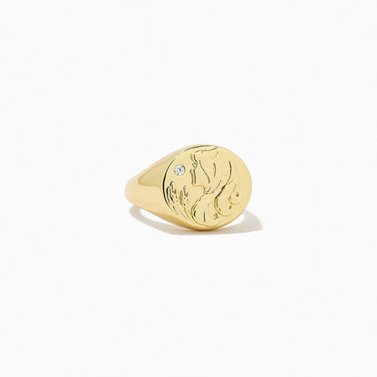 ["Zodiac Ring ", " Gold VIRGO ", " Product Image ", " Uncommon James"]