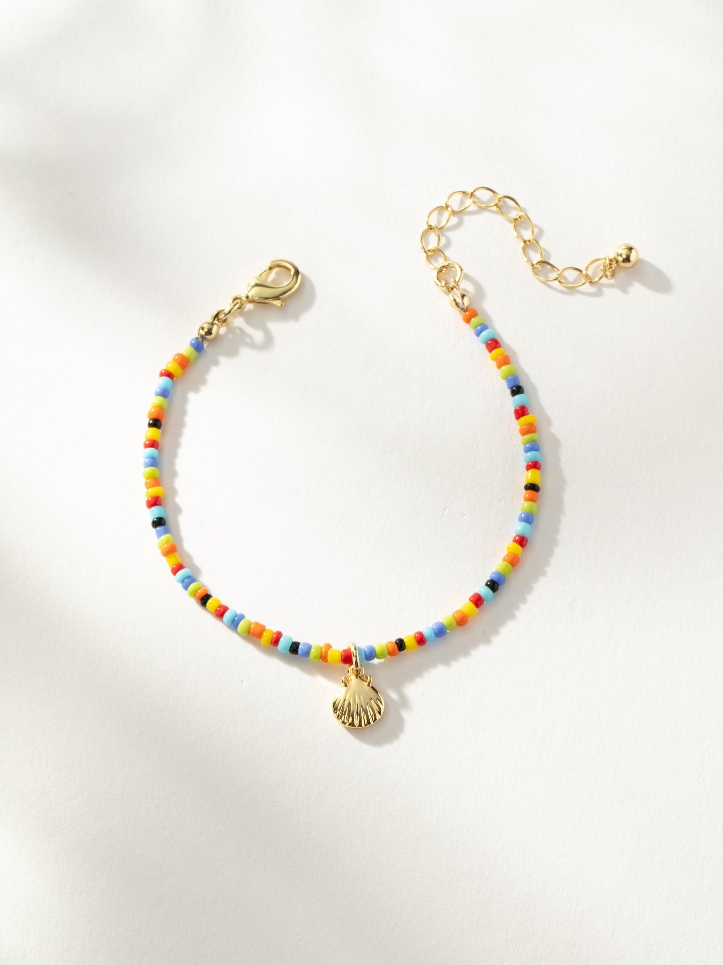 Beaded Shell Bracelet | Gold | Product Image | Uncommon James