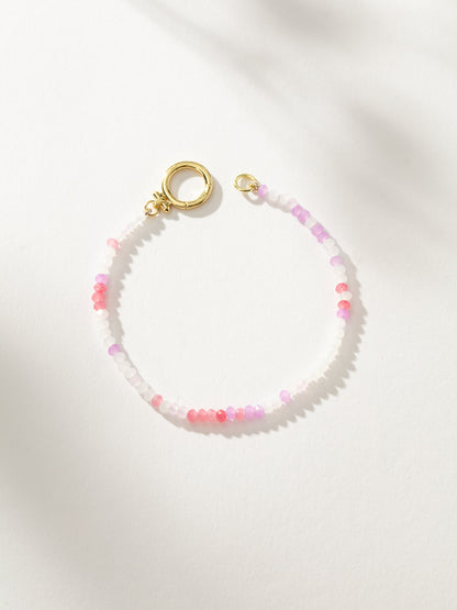 Coastal Beaded Bracelet | Pink/White | Product Image | Uncommon James