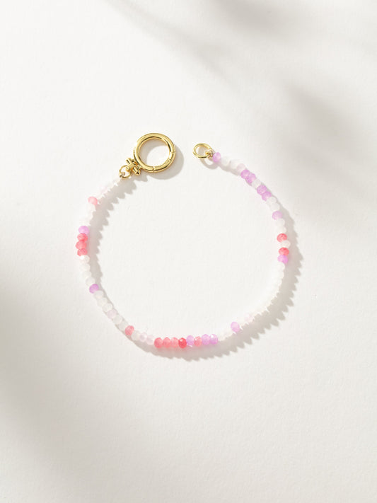 Coastal Beaded Bracelet | Pink/White | Product Image | Uncommon James