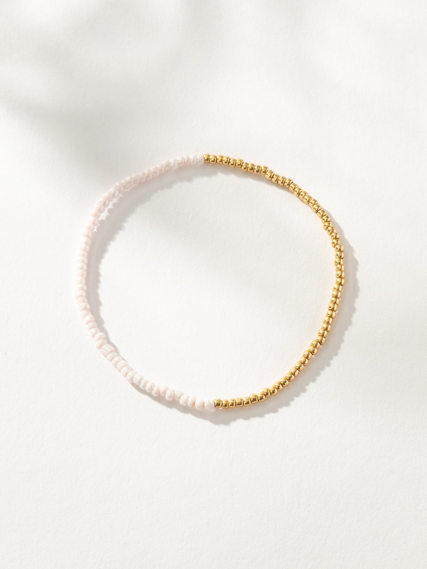 Flipside Beaded Bracelet | Pink/White | Product Image | Uncommon James