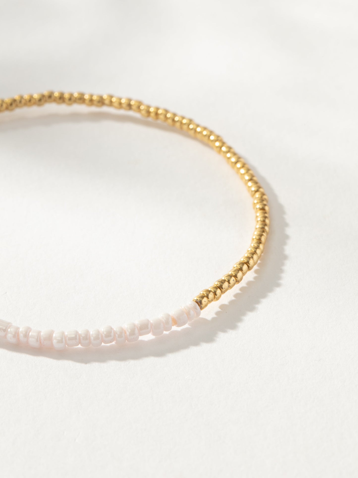 Flipside Beaded Bracelet | Pink/White | Product Detail Image | Uncommon James