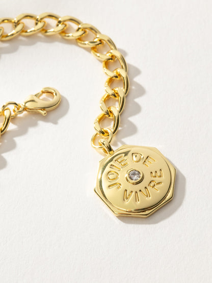 ["Joie De Vivre Bracelet ", " Gold ", " Product Detail Image ", " Uncommon James"]