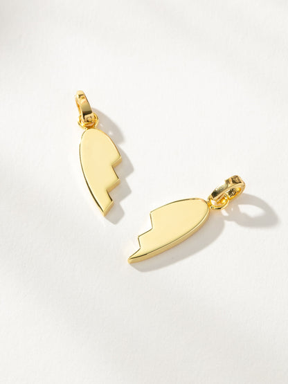 ["Better Together Heart Charms (Set of 2) ", " Gold ", " Product Image ", " Uncommon James"]
