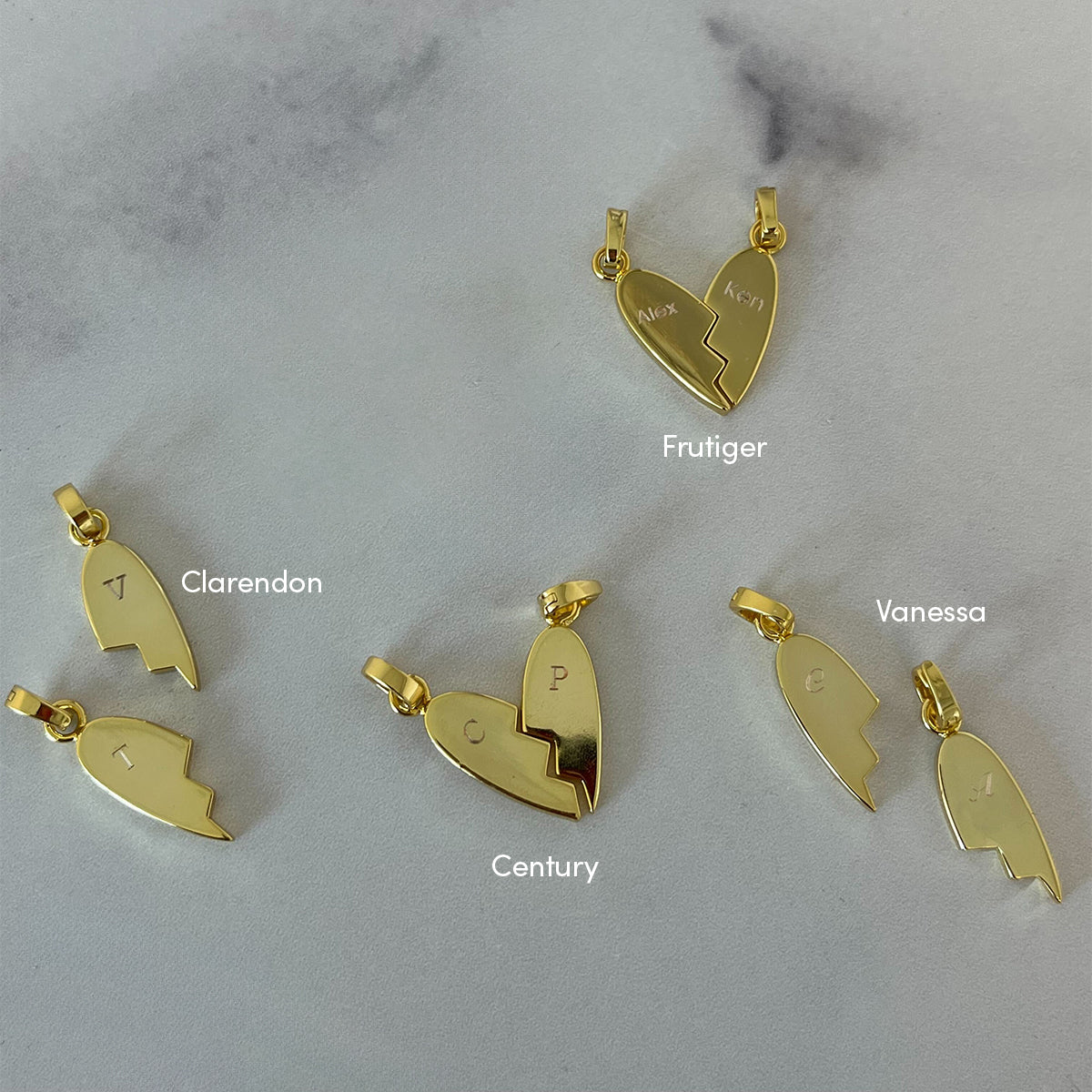 Better Together Heart Charms (Set of 2) | Gold | Lifestyle Image | Uncommon James