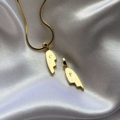 ["Better Together Heart Charms (Set of 2) ", " Gold ", " Lifestyle Image 2 ", " Uncommon James"]