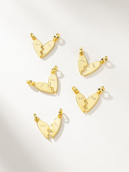 Better Together Heart Charms (Set of 2) | Gold | Lifestyle Image | Uncommon James