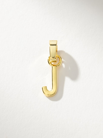["Letter Charm ", " Gold Solid J ", " Product Image ", " Uncommon James"]