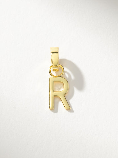 ["Letter Charm ", " Gold Solid R ", " Product Image ", " Uncommon James"]