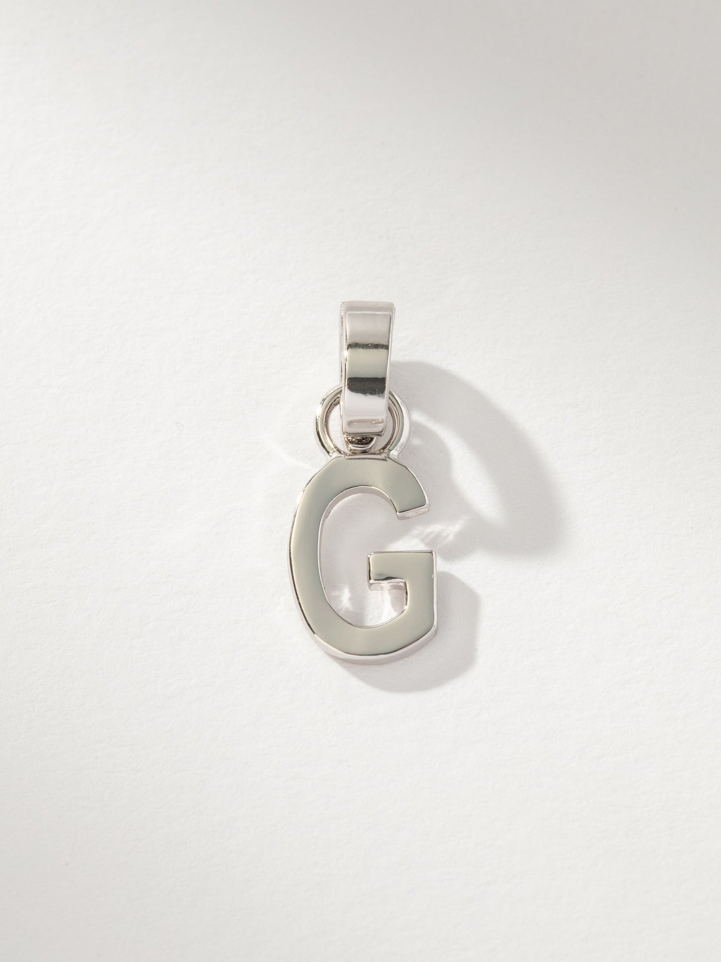 Letter Charm | Silver Solid G | Product Image | Uncommon James