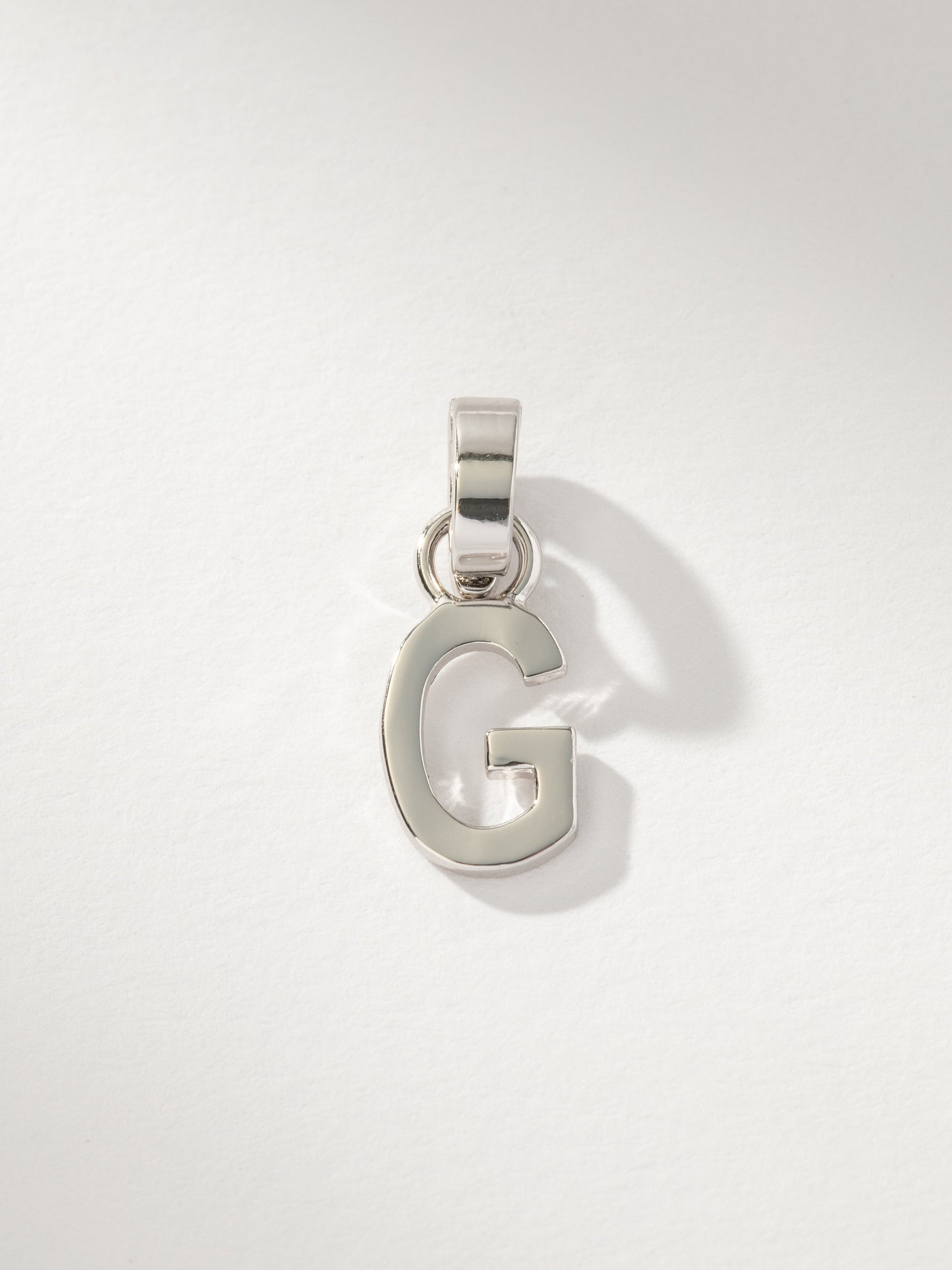Letter Charm | Silver Solid G | Product Image | Uncommon James