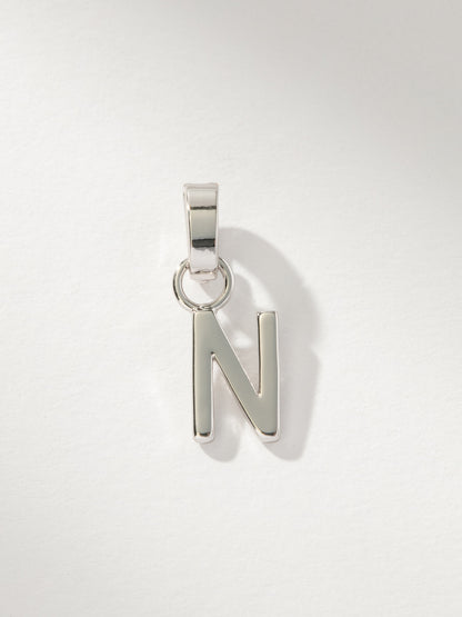 ["Letter Charm ", " Silver Solid N ", " Product Image ", " Uncommon James"]