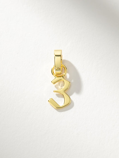 ["Number Charm ", " Gold 3 ", " Product Image ", " Uncommon James"]