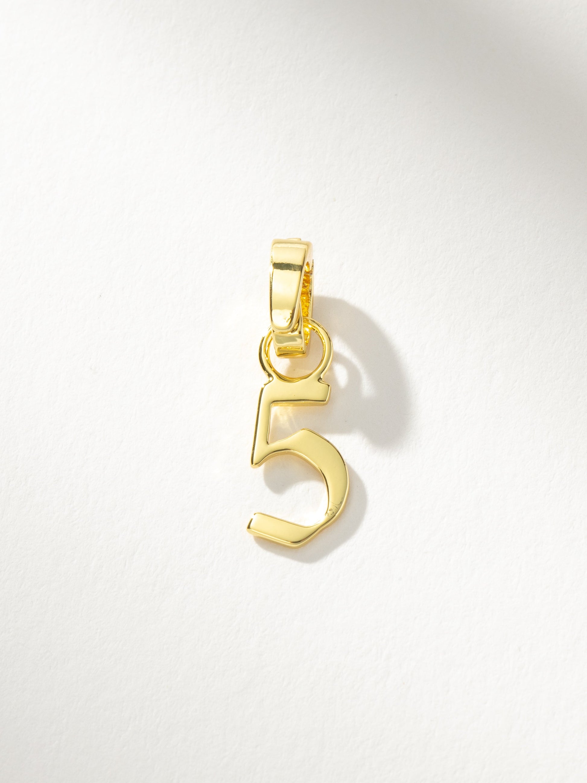 Number Charm | Gold 5 | Product Image | Uncommon James