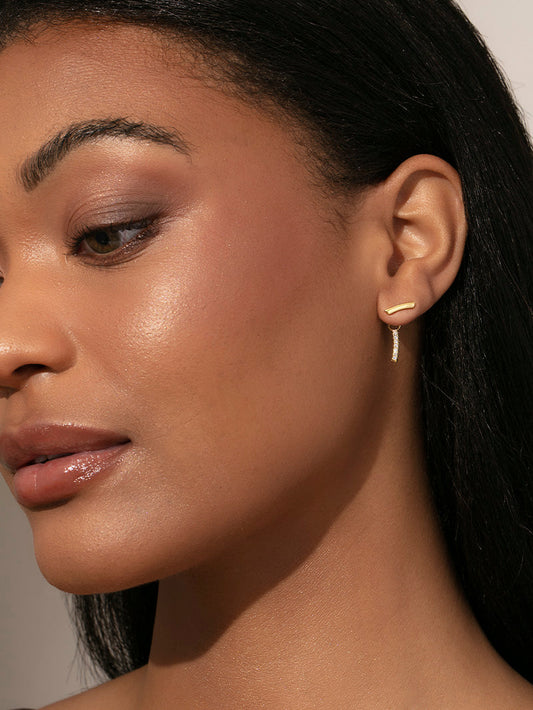 Dimensional Ear Jacket | Gold | Product Image | Uncommon James