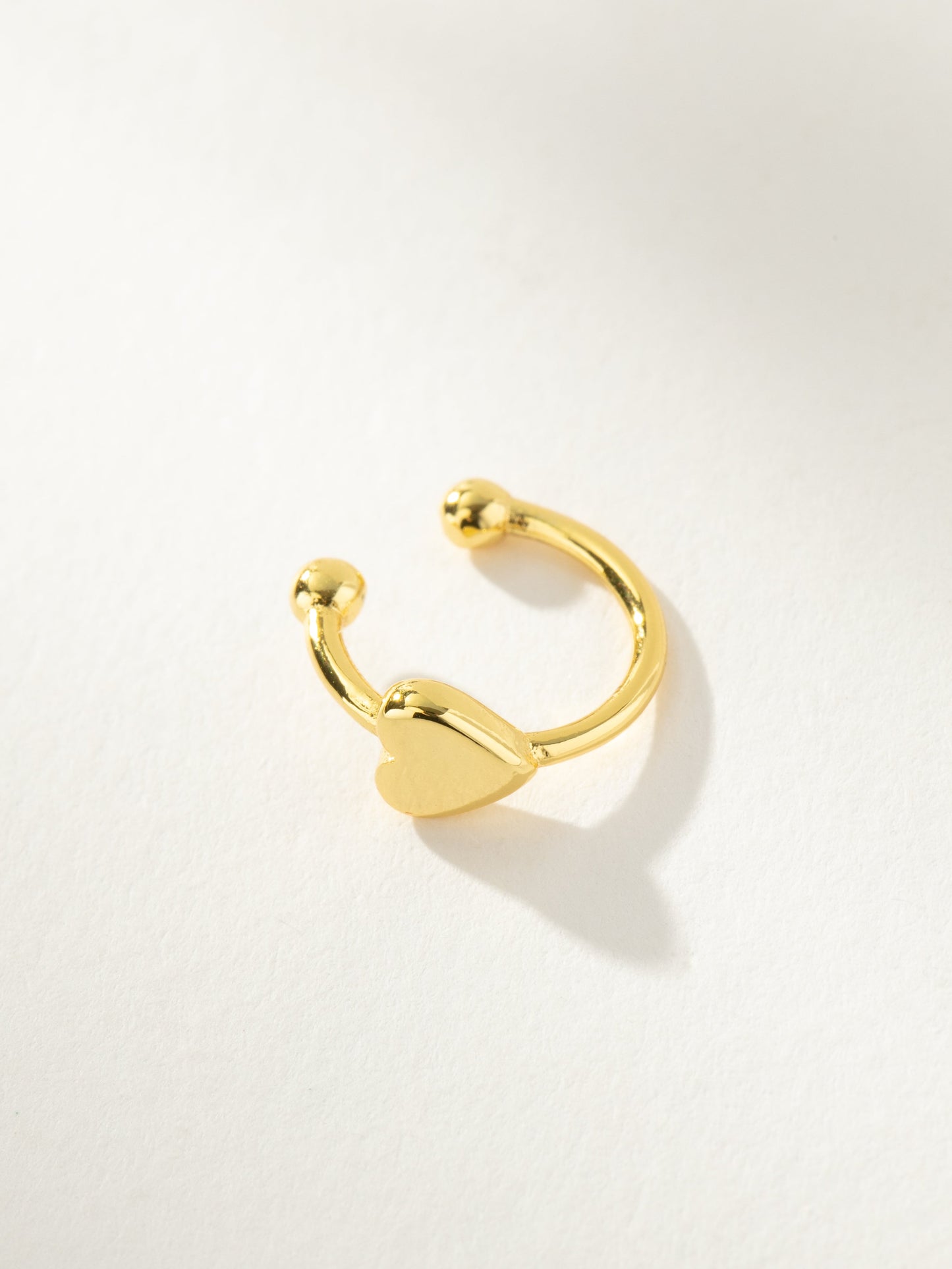 Heart Ear Cuff | Gold | Product Image | Uncommon James