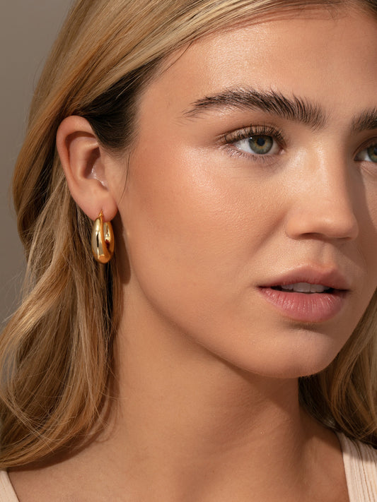 Rare Hoop Earrings | Gold | Product Image | Uncommon James