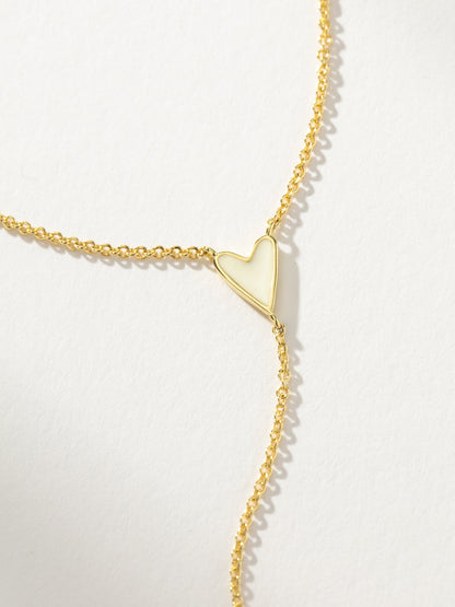 ["Amour Lariat Necklace ", " Gold ", " Product Detail Image ", " Uncommon James"]