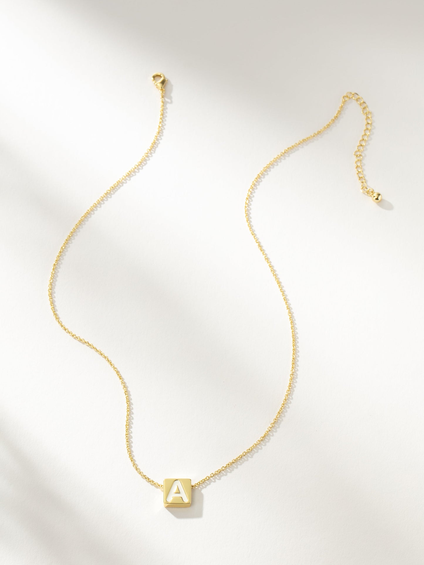 Bold Letter Necklace | Gold | Product Image | Uncommon James