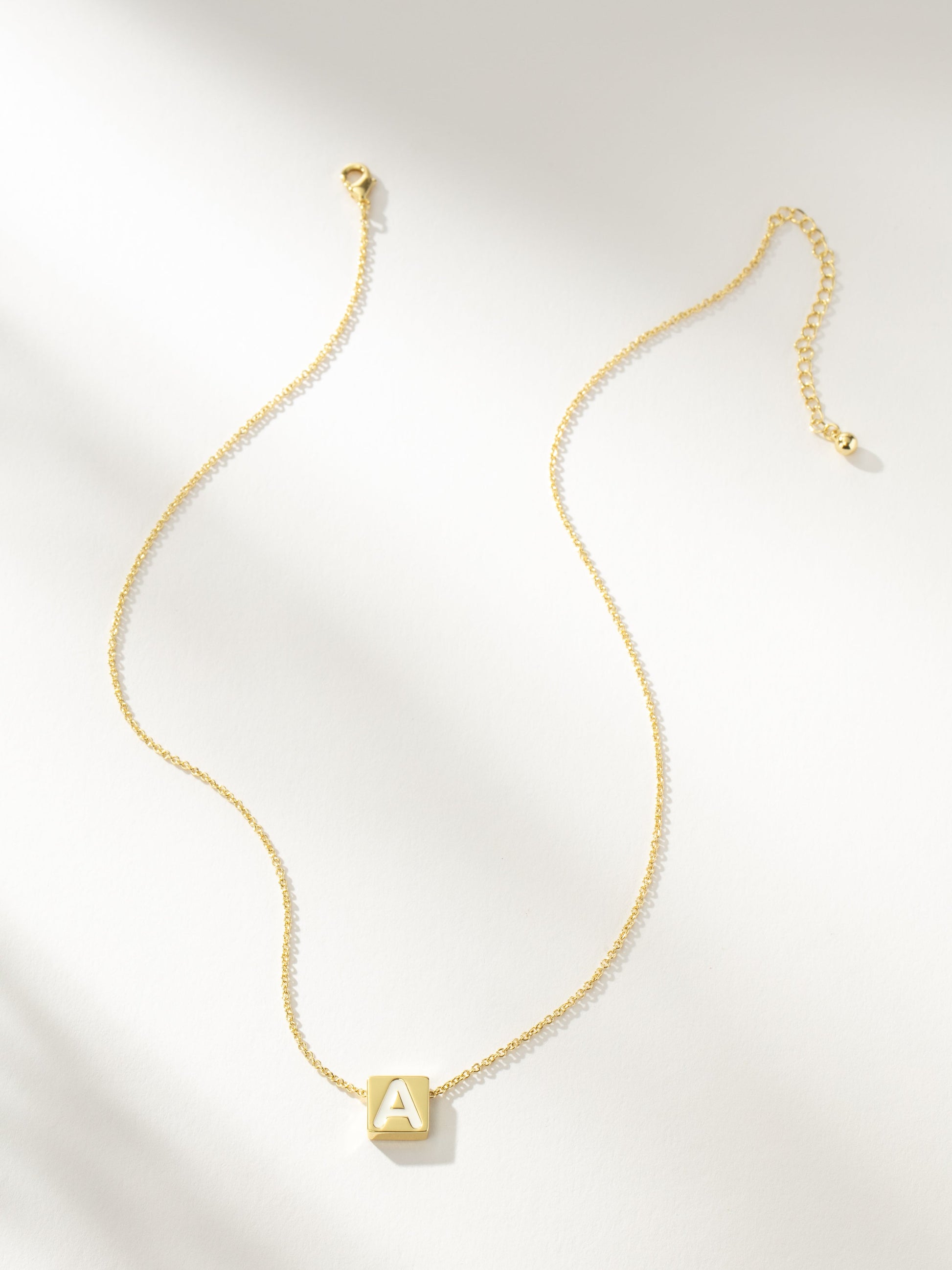 Bold Letter Necklace | Gold | Product Image | Uncommon James