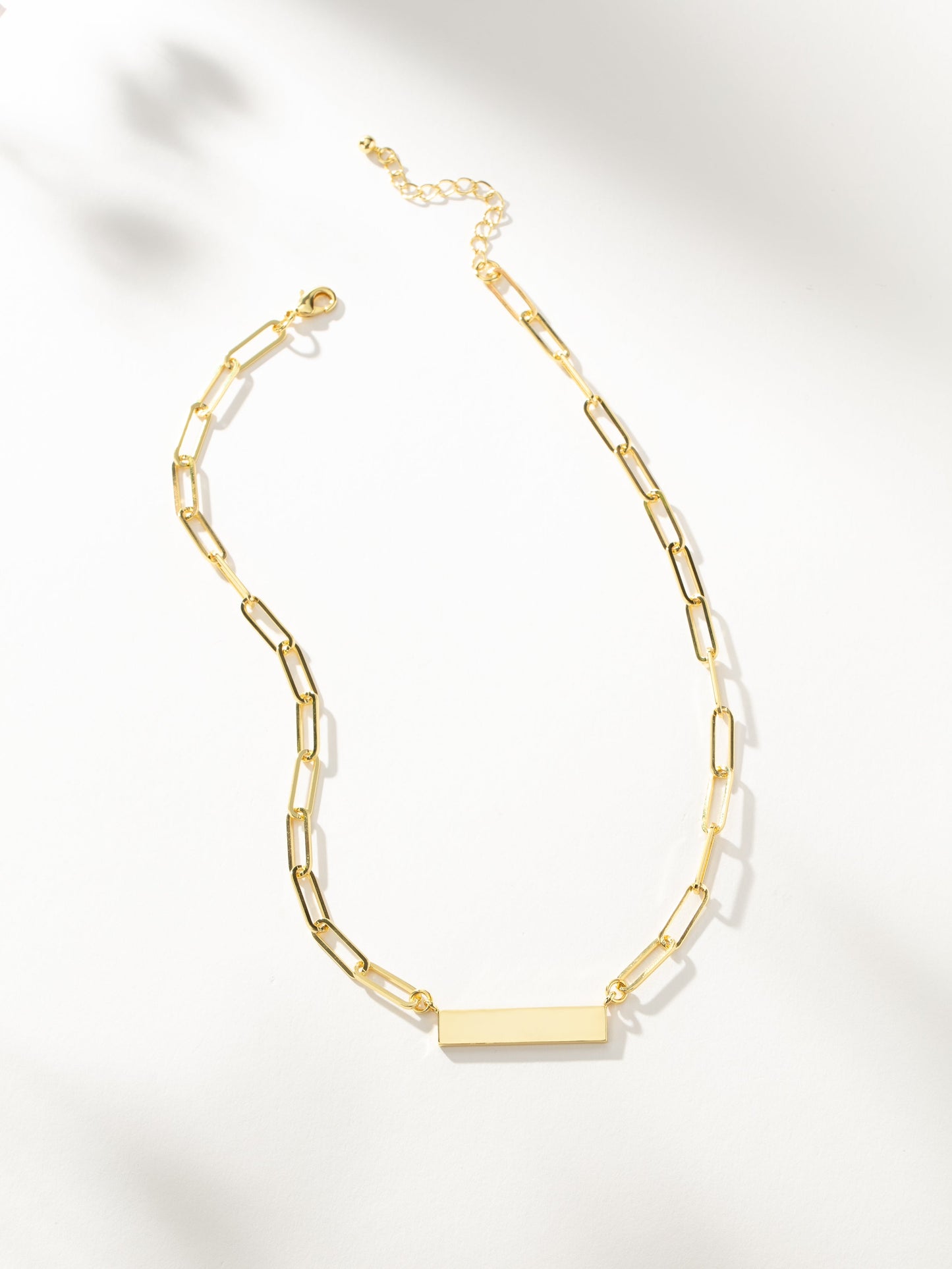 Chain and Bar Necklace | Gold | Product Image | Uncommon James